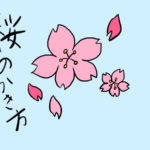 桜　イラスト　書き方　手書き　簡単