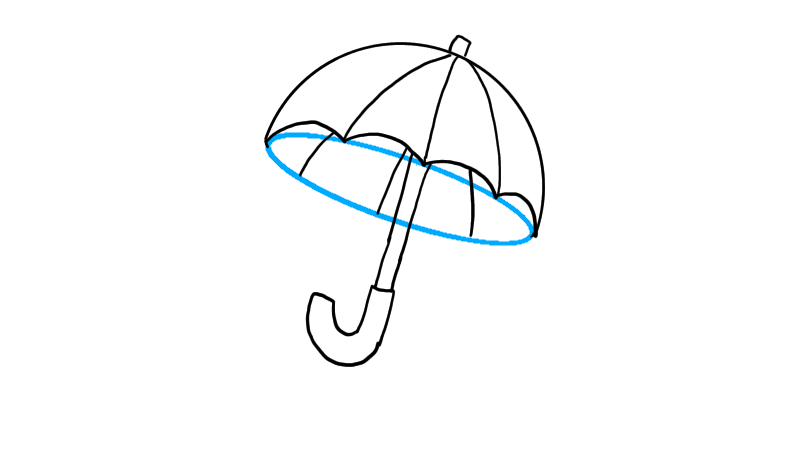 傘のイラストの書き方は 手書きで簡単にかわいい傘を描こう 梅雨 せんろぐ情報