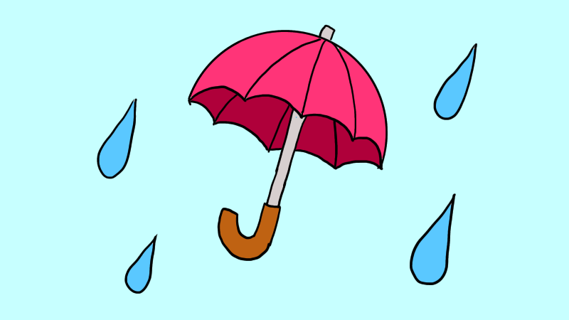 傘のイラストの書き方は？手書きで簡単にかわいい傘を描こう！【梅雨】 - せんろぐ情報