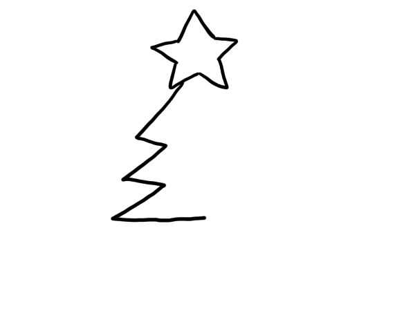 クリスマスツリーのイラストの書き方 簡単に手書きで書いてみよう せんろぐ情報