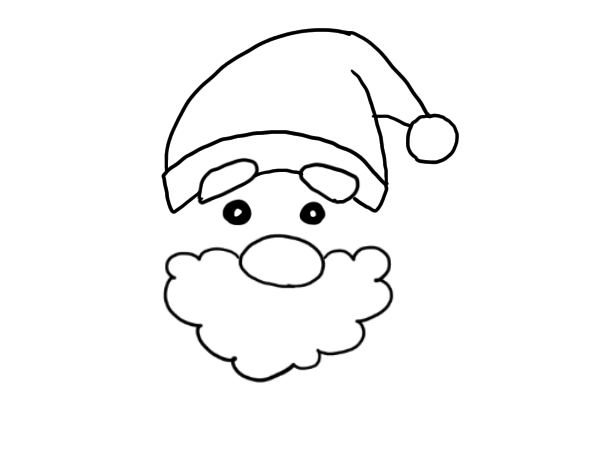 サンタクロースのイラストの簡単な書き方 手書きでかわいいサンタを描こう せんろぐ情報