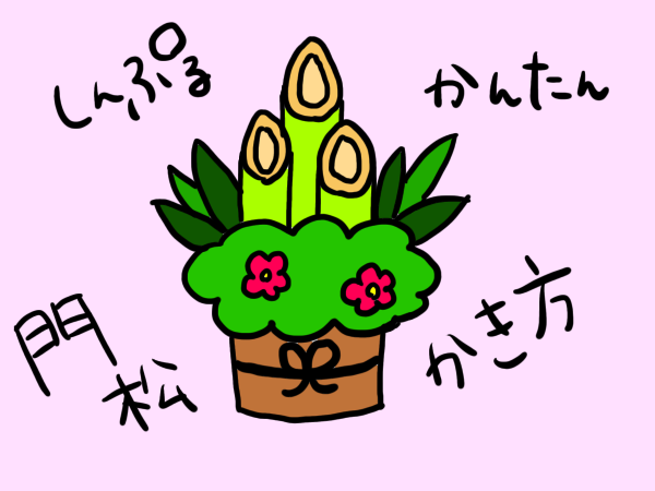 老人 層 保証する 門松 描き 方 印をつける 花に水をやる ビーズ