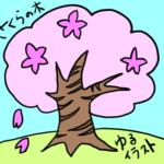 桜の木　イラスト　書き方　簡単