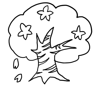 桜の木のイラストの書き方は 簡単に手書きで描ける方法をご紹介 せんろぐ情報